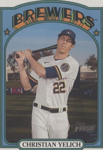 2021 Topps Heritage - Christian Yelich #OB-CY