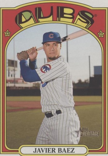 2021 Topps Heritage - Javier Báez #OB-JB