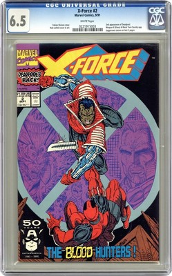X-Force #2 CGC 6.5 Hot 10 Comic! 2nd Deadpool Appearance Juggernaut, Classic