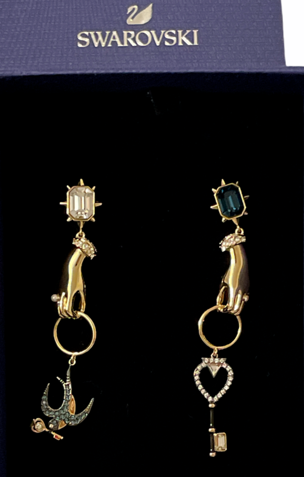 Authentic Swarovski Tarot Magic Pierced Earrings, Multi Authentic Swarovski Tarot Magic Pierced Earrings, Multi