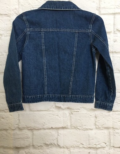 Love Sweet Love Girl's Jean Jacket Size Large  Denim Embellished Buttons  G102