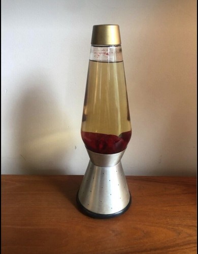 ラバライト 70's 80's Original 70s Lava Lamp Lite Starlight Retro Red & Gold