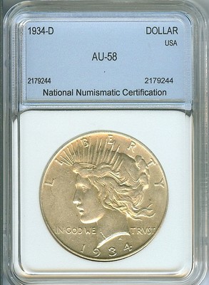 1934-D PEACE DOLLAR SKU#3814