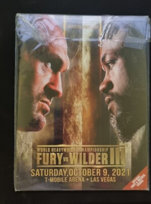 Tyson Fury Vs Deontay Wilder 3 On-Site Program With 2 Cards & A Bout Sheet