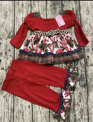 Vintage Couture 2-piece Christmas Outfit  Size 24 Months 