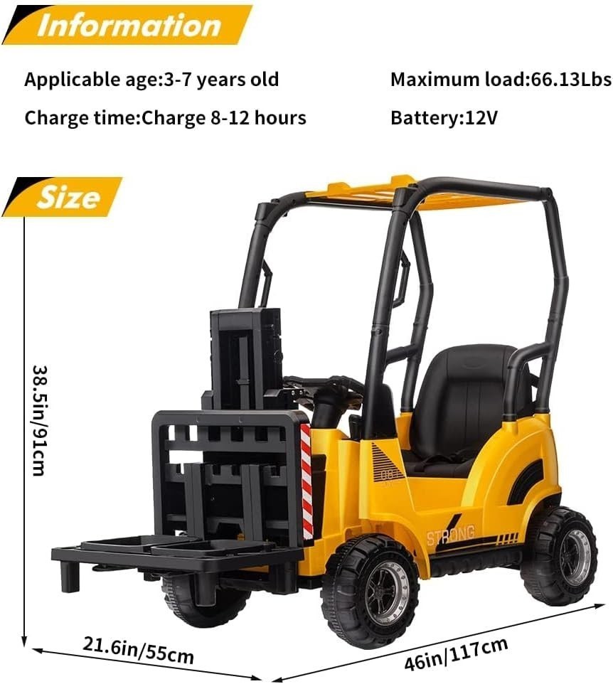 Remote Control Kids Ride-On Forklift