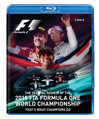 F1 2015 BLU-RAY. 2 DISC. LEWIS HAMILTON, MERCEDES. 307 MIN. DUKE VIDEO 3726N