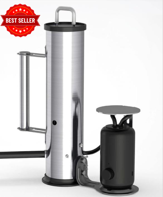 Portable Smoke Generator with Electric Air Pump - Stainless Steel Cold & Hot Smo