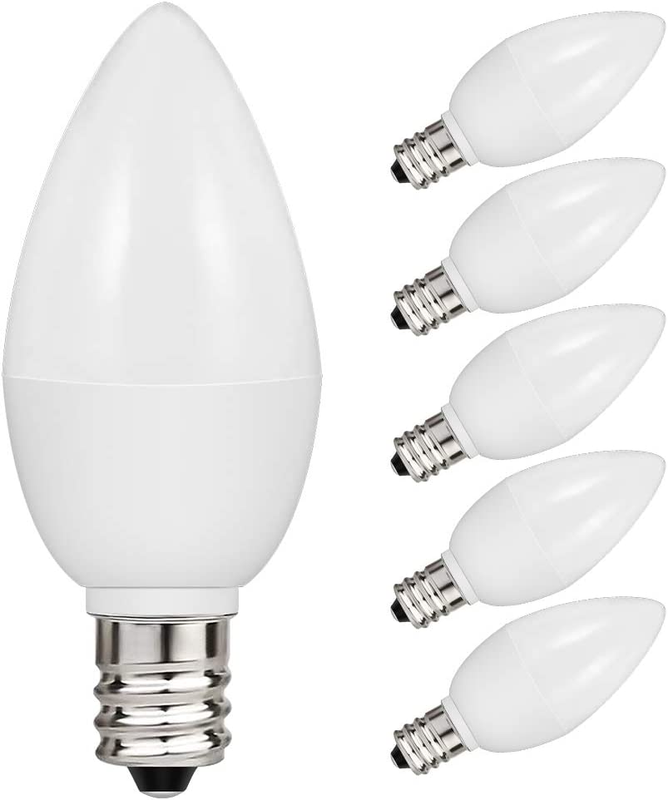 LED C7 S6 Night Light Bulbs, 1W (10W Equivalent), Daylight W