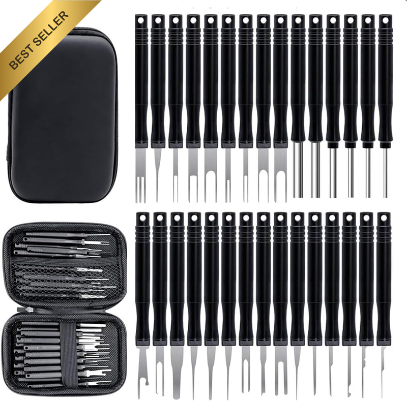 Pin Extractor Set Depinning Tool, 30 PCS Upgraded Terminal Removal Tool Kit, Aut