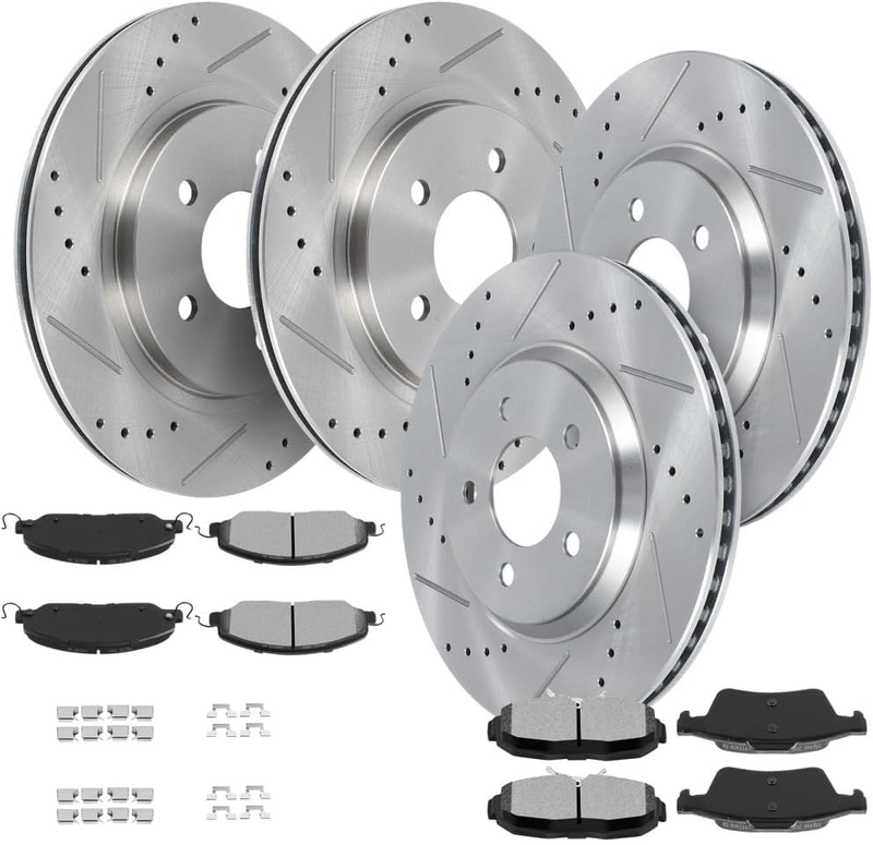 Brake Front Rear Brake Rotors Brake Pad for 2005-2010 Ford Mustang GT Shelby GT