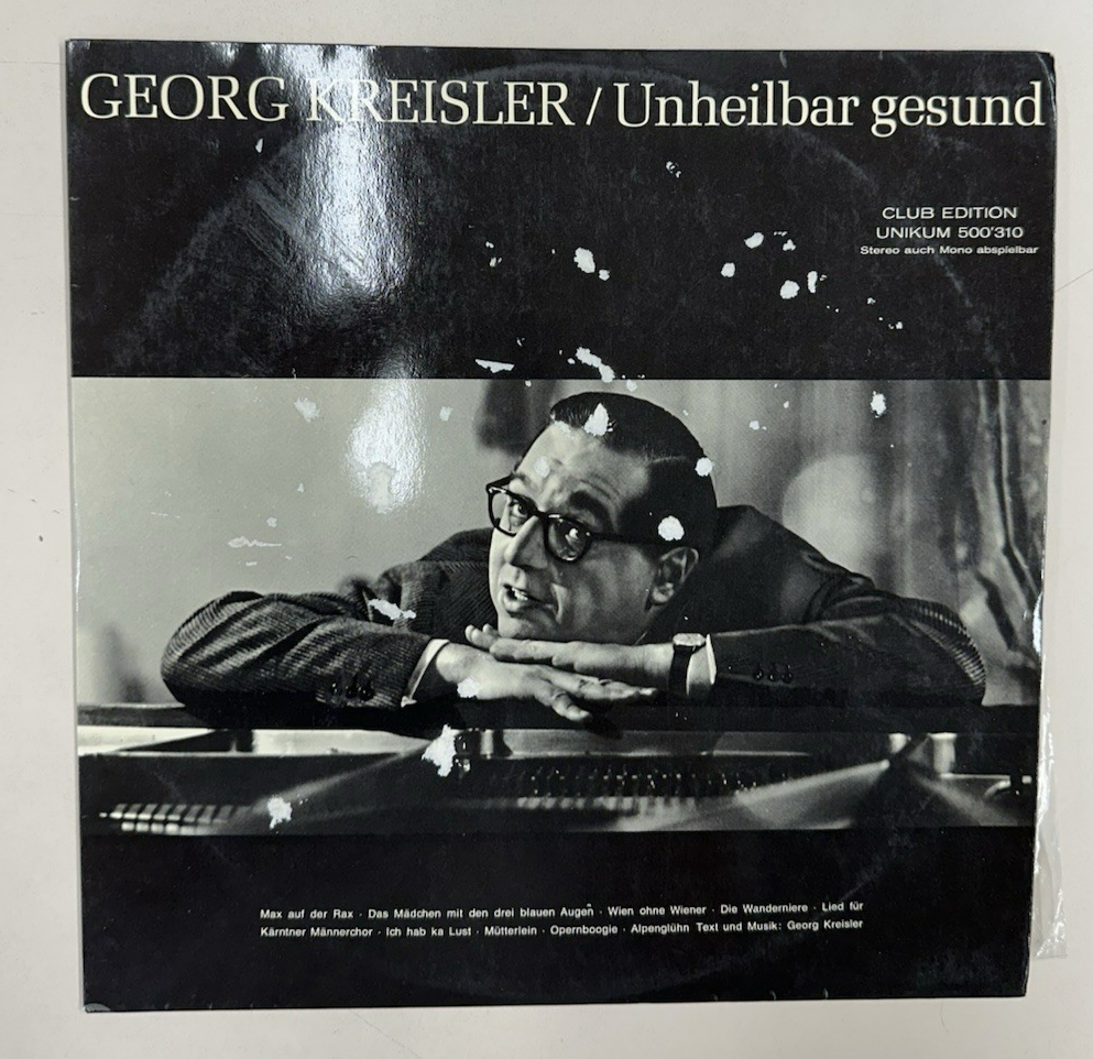 LP - Georg Kreisler – Unheilbar Gesund - Pop