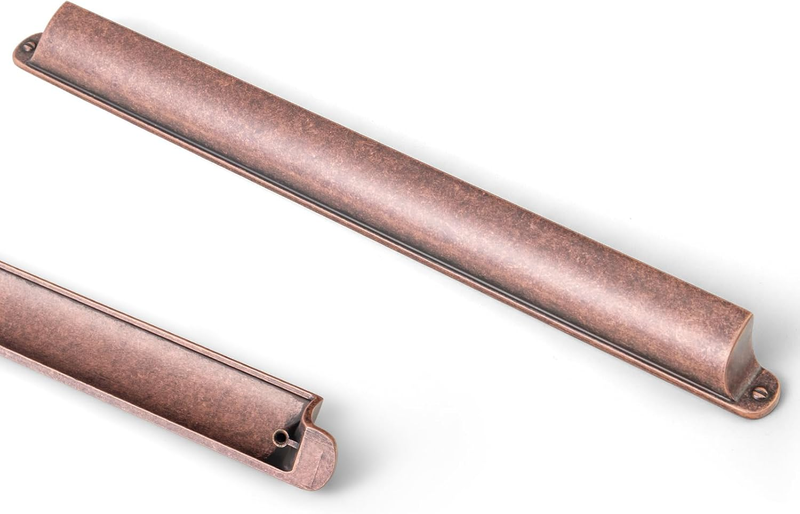 Antique Copper Cabinet Cup Pulls Bin Drawer Pull 12.6