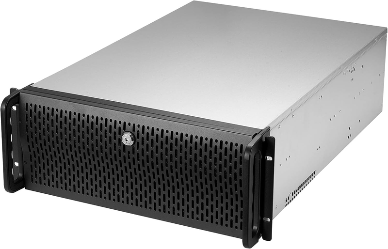 4U Server Rackmount Chassis Case 8x3.5 HDD Bays ATX CEB 5.25 Devices H