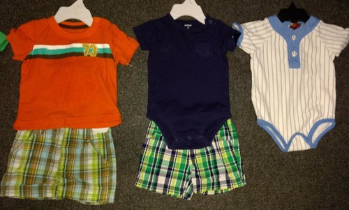 Baby Boy Size 3 Months Clothing Lot Carter's 10 Outfit Sets #411