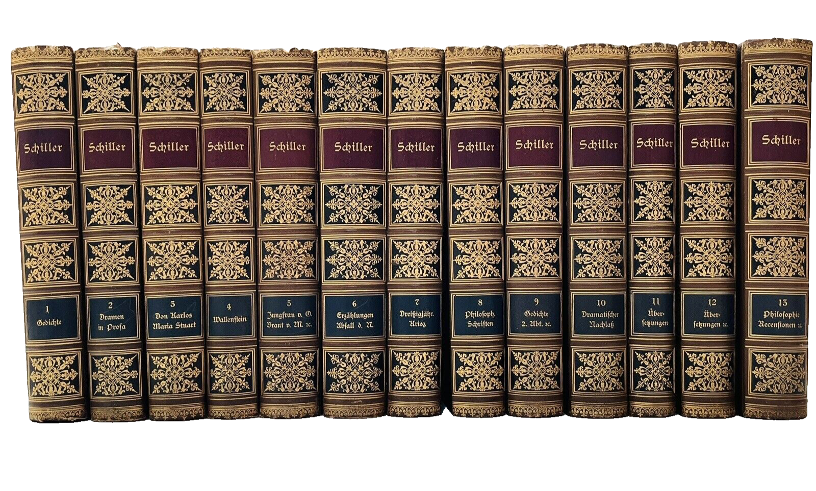 The Works of Friedrich Schiller 13 Volumes Schillers Werke