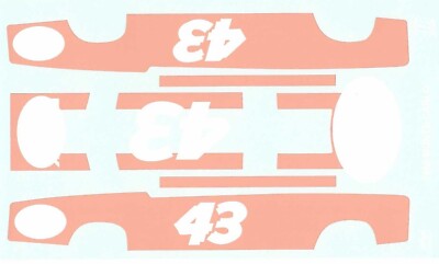 Powerslide #43 STP 1980 Monte Carlo vermillion Nascar decal