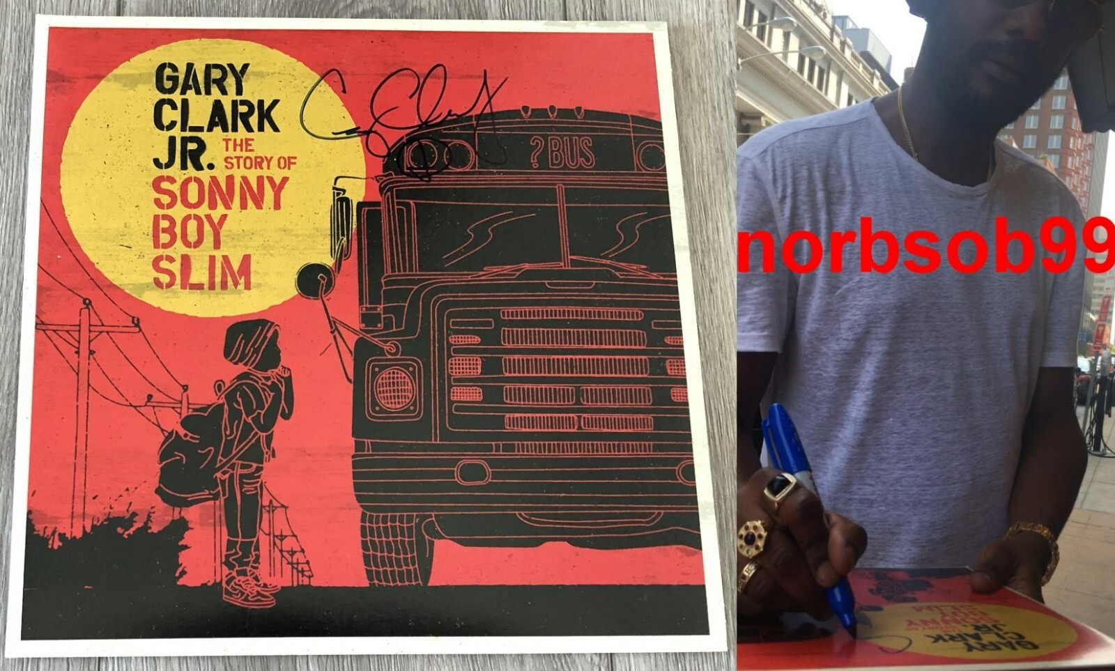 GARY CLARK JR. SIGNED THE STORY OF SONNY BOY SLIM VINYL