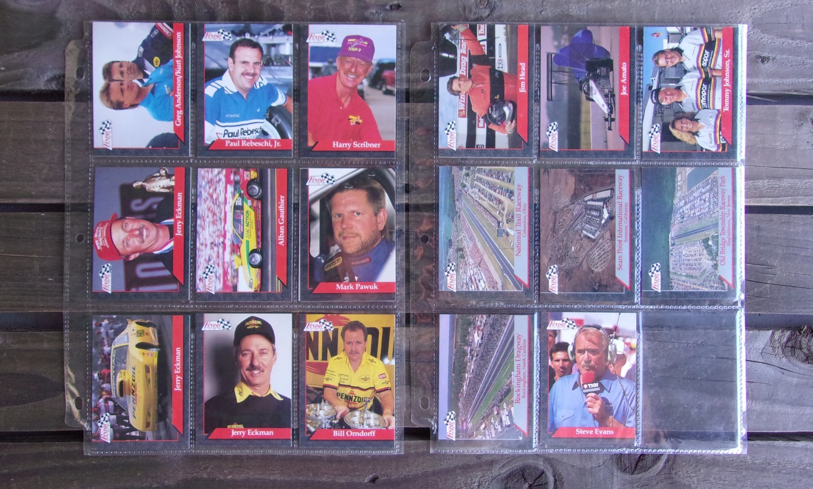 NHRA Drag Racing Collector Trading Cards Lot Vintage Finish Line Funny Cars Drag