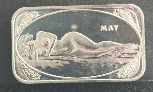 Limited Edition Crown Mint Beauties May 1oz. Silver Bar 5000