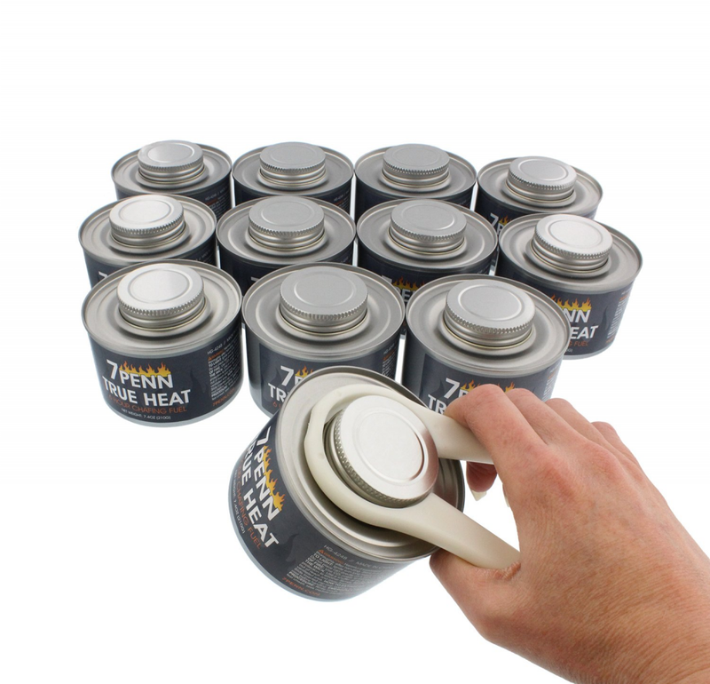 7Penn Liquid Safety Fuel True Heat 6 Hour Cooking 12-Pack & FREE Lid Opener – Fo