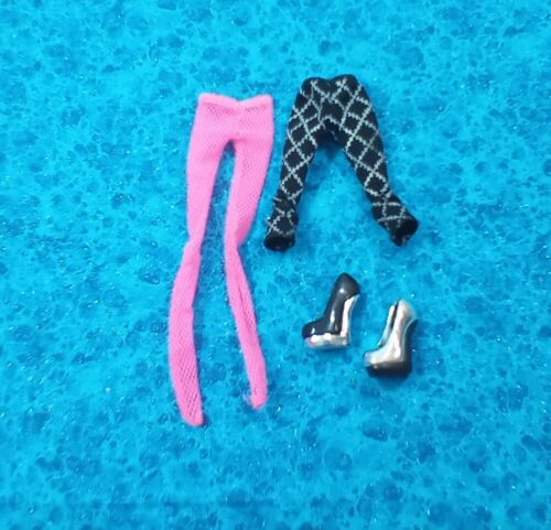 MONSTER HIGH FRANKIE STEIN REPLACEMENTS, 2 PAIR TIGHTS/ONE PAIR OF SHOES