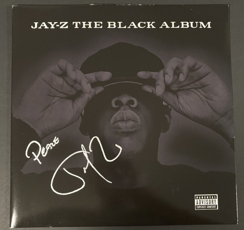 Jay-Z Signed The Black Album Vinyl Record JSA LOA #Z43083