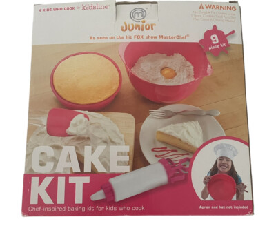Junior MasterChef  Kids 9 Piece Cake Baking and Decorating Kit Recipes included