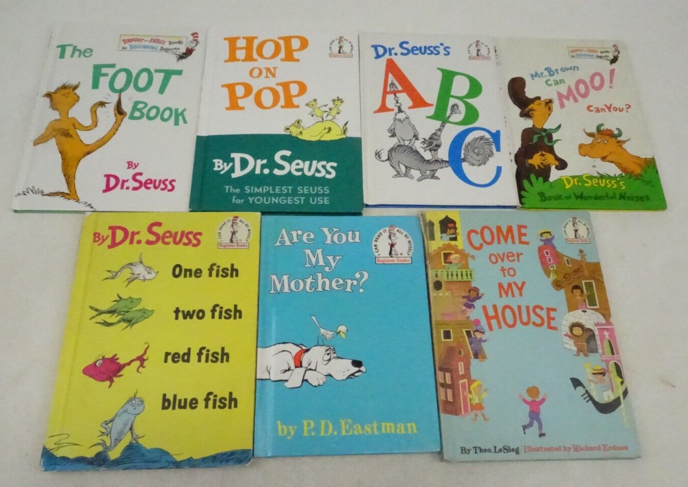 Cat In The Hat Dr Seuss I Can Read Beginner Book HC Foot Hop Pop