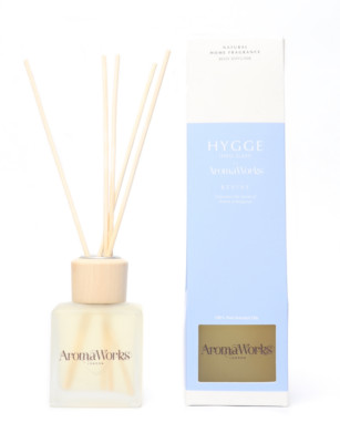 AromaWorks Hygge Revive Reed Diffuser, Amyris & Bergamot, 100ml Scented Pure Oil