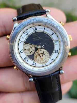 SEIKO WorldTimeAlarm多機能クォーツ 6M15 【電池なし】 SEIKO WorldTimeAlarm多機能クォーツ 6M15 【電池なし】 見越し