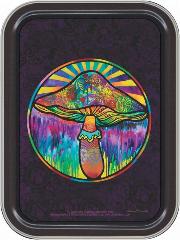 Stash Tins - Psychedelic Mushroom Dean Russo Storage Container 4.37" x 3.5" x 1"