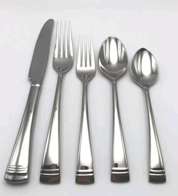 Lenox Federal Platinum Glossy 3 Piece Serving Host Set 18/10 Stainless F1atware