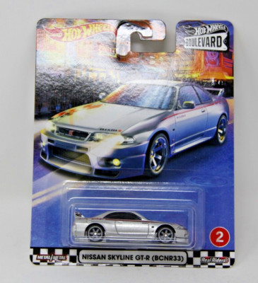 Hot Wheels Boulevard # 2 NISSAN SKYLINE GT-R (BCNR33) ,Free Shipping & Protector