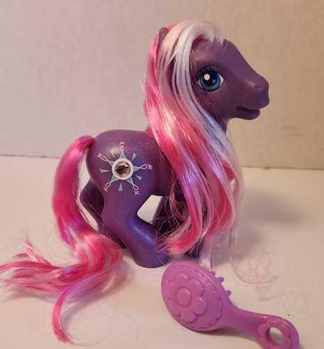 G3 My Little Pony Ponies Star Dasher Jewel Gem Purple 4 1/2