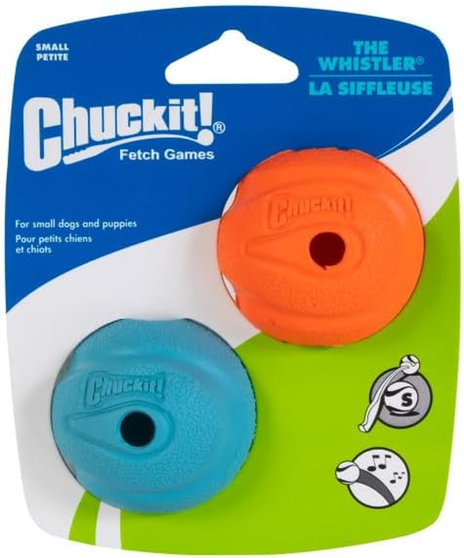 Chuckit! the Whistler Ball Dog Toy, Small (2 Inch Diameter) 