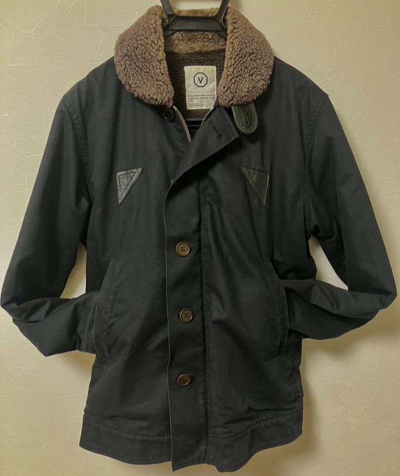 visvim N-1 Deckhand Jacket Size M Black Used mada in japan visvim N-1 Deckhand Jacket Size M Black Used mada in japan