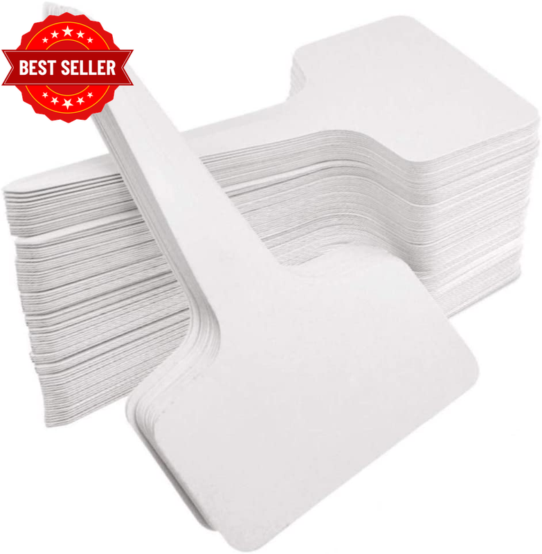 Plant Tags Plastic T-Type Nursery Garden Labels (100PCS*10 * 6CM)