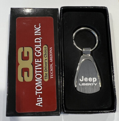 Jeep Liberty Tear Drop Key Ring Charcoal Black