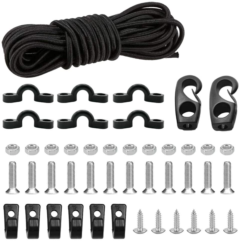Deck Rigging Kit 8 Feet Bungee Cord With Bungee Cord Ends Hooks And Tie D