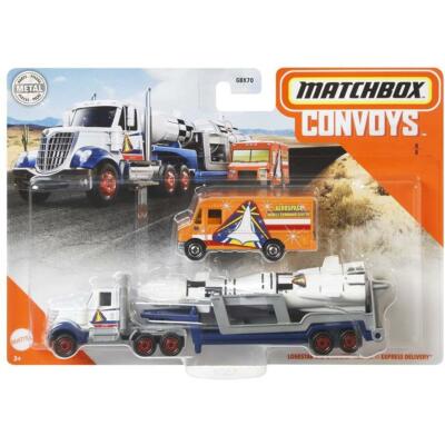 Matchbox Convoys LoneStar Cab & Rocket Trailer with Express Delivery Van