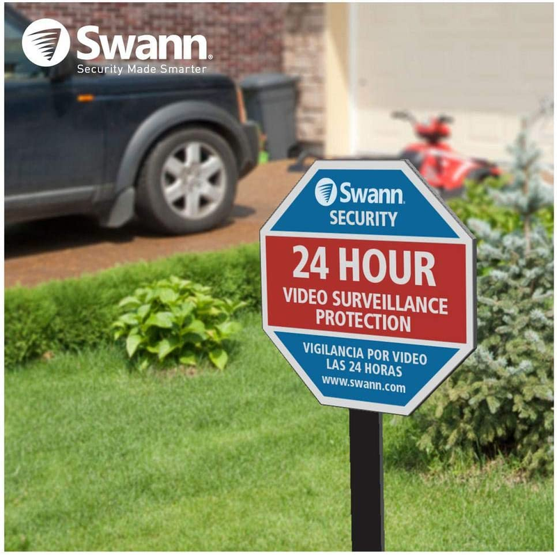 Home Security Camera Sign for Yard and Surveillance System Window Decal Sign