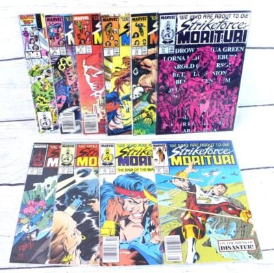 STRIKEFORCE MORITURI LOT OF 10 #4,6,8,17,19,20,21,22,26,29  MARVEL COMIC BOOKS