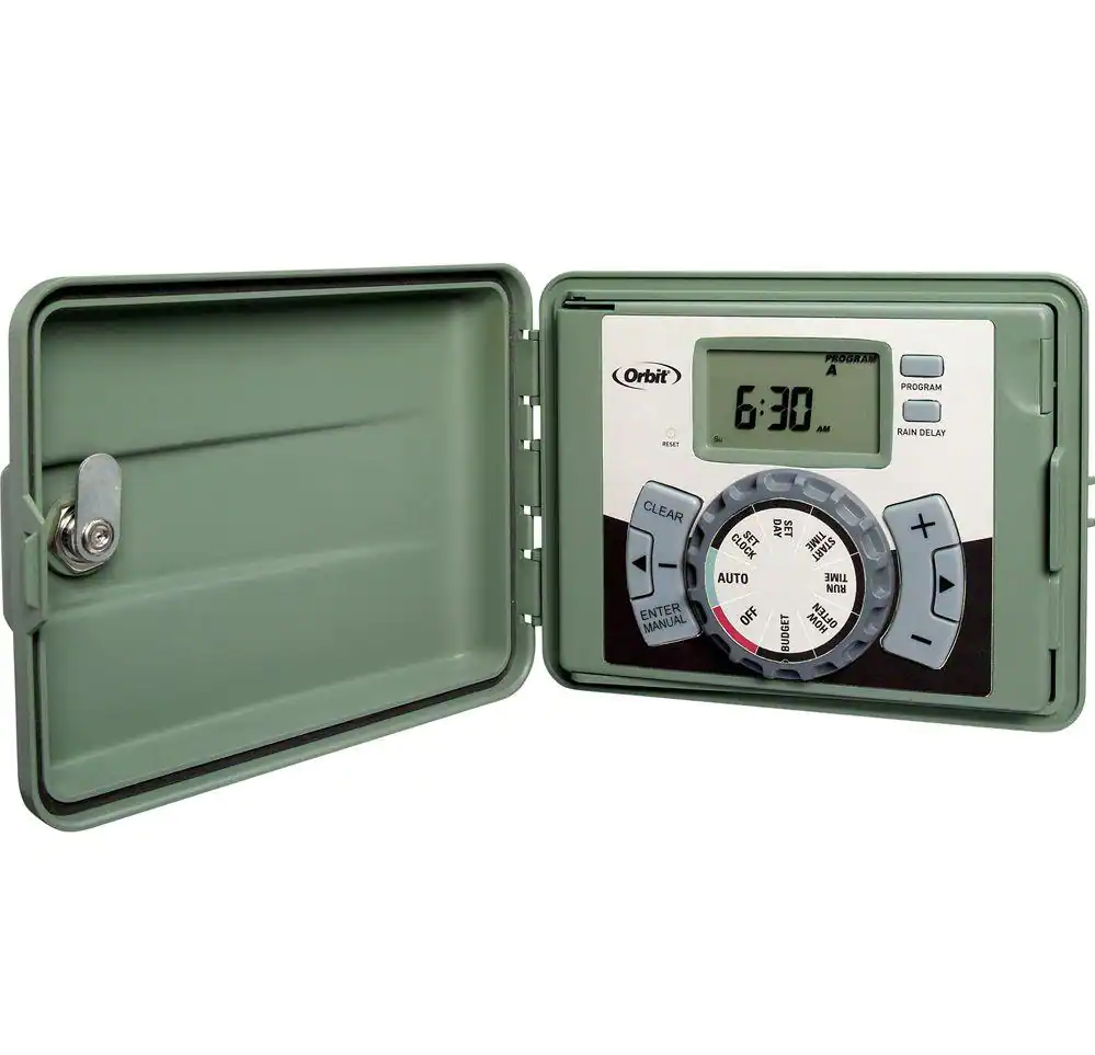 Orbit Easy-Set Logic Indoor/Outdoor Sprinkler Timer, 4, 6, 9, 12 Zones.