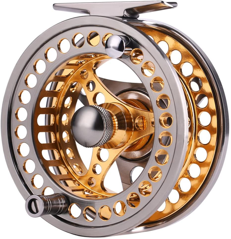 Sougayilang Fly Fishing Reel Large Arbor 2+1 BB with Cnc-Machined Aluminum Alloy