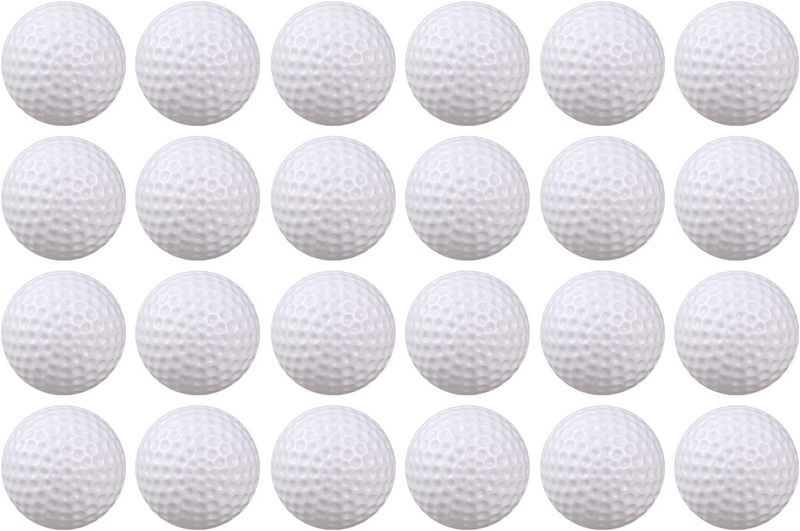Crestgolf 40Mm Golf Practice Ball,White Ping Pong Washable Plastic for Indoor&Ou