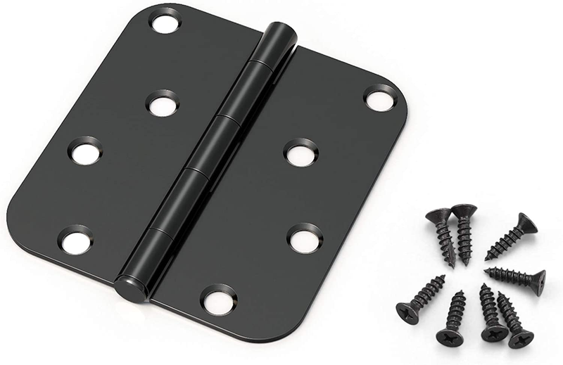 24 Pack 8-Hole 5/8-Inch Radius Door Hinge for Interior and E