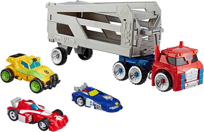 Transformers Playskool Heroes Rescue Bots Academy Road Rescue Team Trailer 4-Pac