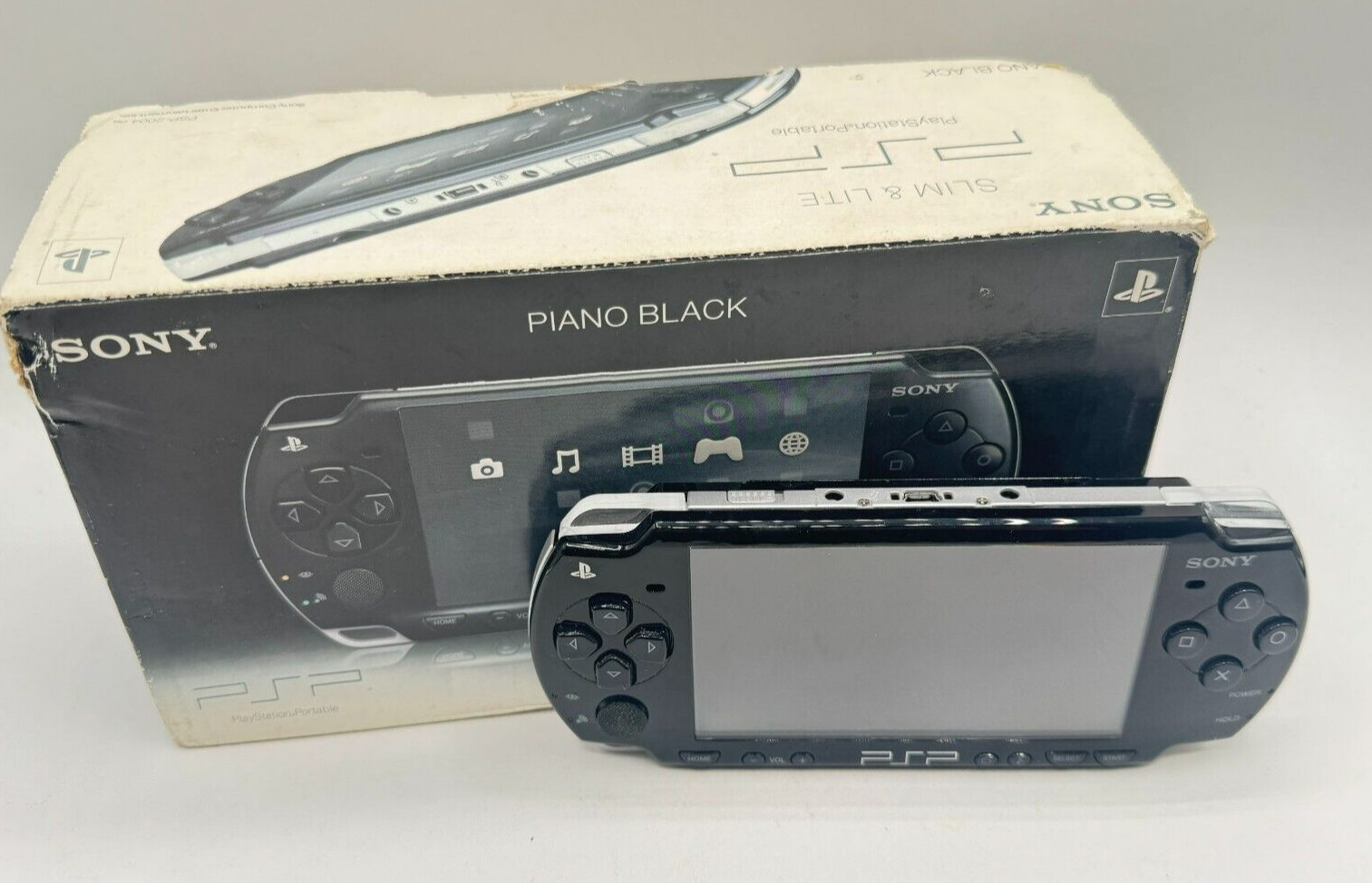PSP 2004 Slim Console Sony Playstation 1GB PAL Black Used