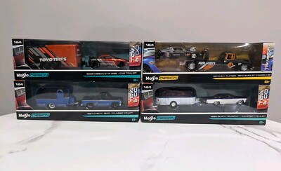 Maisto Design LOT of 4 Transporters + Tow & Go Elite 1:64 Scale
